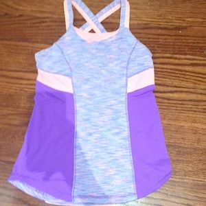 Ivivva kids size 14 purple and pink tank top